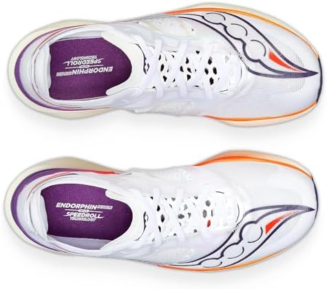 Saucony Tênis feminino Endorphin Elite, Branco/Vizirado, 5